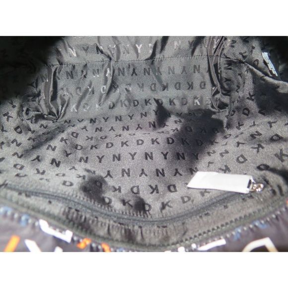 DKNY R21ADR89 LG Multicolor Signature Logo Allover Print Pam Shopper Tote $168 - Picture 13 of 13